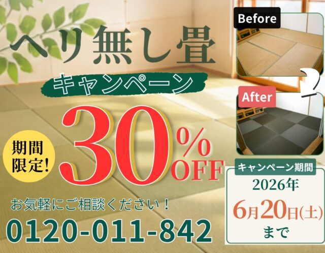 🎊ヘリ無し畳キャンペーン